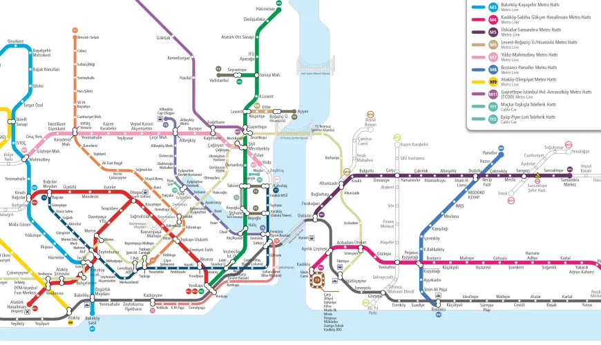 istanbul metro map lines and stations guide