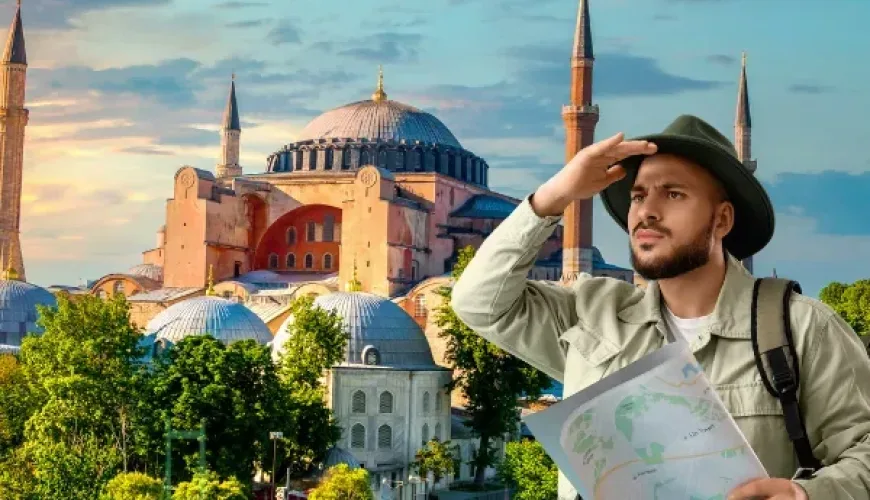 bosphorus cruise istanbul view with boat and city skyline