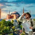 bosphorus cruise istanbul view with boat and city skyline