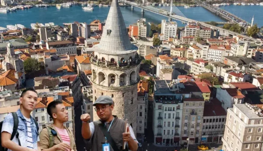 istanbul skyline view bosphorus city panorama
